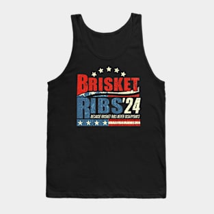 Brisket Ribs 2024 - Funny BBQ Barbecue Political Election Tank Top